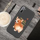 For Galaxy Note 10 Cartoon Animal Pattern Shockproof TPU Protective Case(Black Corgi) - 1