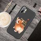 For Galaxy Note 10+ Cartoon Animal Pattern Shockproof TPU Protective Case(Black Corgi) - 1