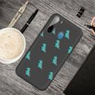 For Galaxy A11 Cartoon Animal Pattern Shockproof TPU Protective Case(Black Dinosaurs) - 1