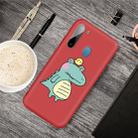 For Galaxy A11 Cartoon Animal Pattern Shockproof TPU Protective Case(Red Crocodile Bird) - 1