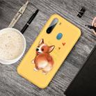 For Galaxy A11 Cartoon Animal Pattern Shockproof TPU Protective Case(Yellow Corgi) - 1