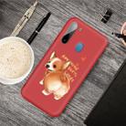 For Galaxy A21 Cartoon Animal Pattern Shockproof TPU Protective Case(Red Corgi) - 1