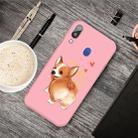 For Galaxy A30 Cartoon Animal Pattern Shockproof TPU Protective Case(Pink Corgi) - 1