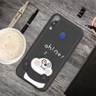 For Galaxy A30 Cartoon Animal Pattern Shockproof TPU Protective Case(Black Panda) - 1