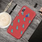 For Galaxy A30 Cartoon Animal Pattern Shockproof TPU Protective Case(Red Dinosaurs) - 1