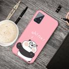 For Galaxy A51 Cartoon Animal Pattern Shockproof TPU Protective Case(Pink Panda) - 1