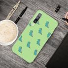 For Galaxy A70 Cartoon Animal Pattern Shockproof TPU Protective Case(Green Dinosaurs) - 1