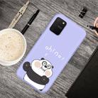 For Galaxy A91 & S10 Lite Cartoon Animal Pattern Shockproof TPU Protective Case(Purple Panda) - 1
