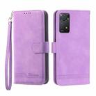 For Xiaomi Redmi Note 11 Pro Foreign Dierfeng Dream Line TPU + PU Leather Phone Case(Purple) - 1