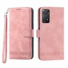For Xiaomi Redmi Note 11 Pro Foreign Dierfeng Dream Line TPU + PU Leather Phone Case(Pink) - 1