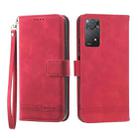 For Xiaomi Redmi Note 11 Pro Foreign Dierfeng Dream Line TPU + PU Leather Phone Case(Red) - 1