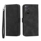 For Xiaomi Redmi Note 11 Pro Foreign Dierfeng Dream Line TPU + PU Leather Phone Case(Black) - 1