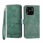 For Xiaomi Redmi 10C Dierfeng Dream Line TPU + PU Leather Phone Case(Green) - 1