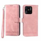 For Xiaomi Redmi 10C Dierfeng Dream Line TPU + PU Leather Phone Case(Pink) - 1