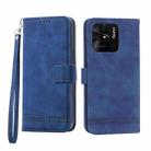 For Xiaomi Redmi 10C Dierfeng Dream Line TPU + PU Leather Phone Case(Blue) - 1