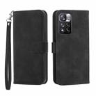 For Xiaomi Redmi Note 11 Pro Max Dierfeng Dream Line TPU + PU Leather Phone Case(Black) - 1