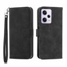 For Xiaomi Redmi Note 12 Pro 5G Global Dierfeng Dream Line TPU + PU Leather Phone Case(Black) - 1