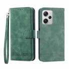 For Xiaomi Redmi Note 12 Pro+ Global Dierfeng Dream Line TPU + PU Leather Phone Case(Green) - 1