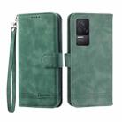 For Xiaomi Redmi K50 / K50 Pro Dierfeng Dream Line TPU + PU Leather Phone Case(Green) - 1