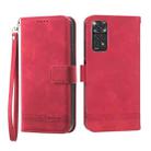 For Xiaomi Redmi Note 11 5G Dierfeng Dream Line TPU + PU Leather Phone Case(Red) - 1