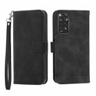 For Xiaomi Redmi Note 11 5G Dierfeng Dream Line TPU + PU Leather Phone Case(Black) - 1