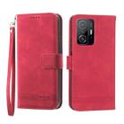 For Xiaomi Mi 11T / 11T Pro Dierfeng Dream Line TPU + PU Leather Phone Case(Red) - 1
