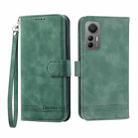 For Xiaomi 12 / 12X Dierfeng Dream Line TPU + PU Leather Phone Case(Green) - 1