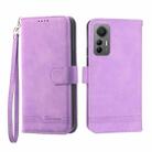 For Xiaomi 12 / 12X Dierfeng Dream Line TPU + PU Leather Phone Case(Purple) - 1