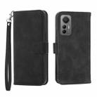For Xiaomi 12 / 12X Dierfeng Dream Line TPU + PU Leather Phone Case(Black) - 1