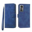 For Xiaomi 12T Dierfeng Dream Line TPU + PU Leather Phone Case(Blue) - 1