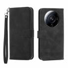 For Xiaomi 12 Ultra Dierfeng Dream Line TPU + PU Leather Phone Case(Black) - 1