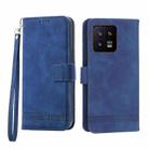 For Xiaomi 13 Dierfeng Dream Line TPU + PU Leather Phone Case(Blue) - 1