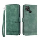 For Xiaomi Poco C40 Dierfeng Dream Line TPU + PU Leather Phone Case(Green) - 1