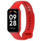 For Redmi Band 2 Solid Color Silicone Integrated Watch Band(Red) - 1
