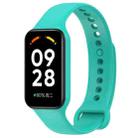 For Redmi Band 2 Solid Color Silicone Integrated Watch Band(Cyan) - 1