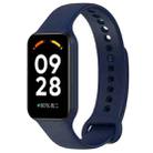 For Redmi Band 2 Solid Color Silicone Integrated Watch Band(Midnight Blue) - 1