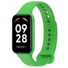 For Redmi Band 2 Solid Color Silicone Integrated Watch Band(Green) - 1