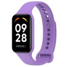 For Redmi Band 2 Solid Color Silicone Integrated Watch Band(Purple) - 1