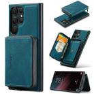 For Samsung Galaxy S24 Ultra 5G JEEHOOD Magnetic Zipper Horizontal Flip Leather Phone Case(Blue) - 1