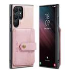 For Samsung Galaxy S23 Ultra 5G JEEHOOD RFID Blocking Anti-Theft Magnetic Phone Case(Pink) - 1