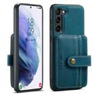 For Samsung Galaxy S24 5G JEEHOOD RFID Blocking Anti-Theft Magnetic Phone Case(Blue) - 1
