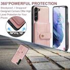 For Samsung Galaxy S24+ 5G JEEHOOD RFID Blocking Anti-Theft Magnetic Phone Case(Pink) - 3