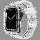 TPU Integrated Case Watch Band For Apple Watch Series 8&7 45mm / SE 2&6&SE&5&4 44mm / 3&2&1 42mm(Transparent) - 1