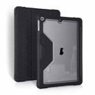 For iPad 10.2 2019 / 10.2 2020 / 10.2 2021 3-fold TPU Acrylic PC Smart Leather Tablet Case(Black) - 1