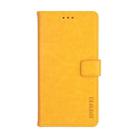 For LG X power3 idewei Crazy Horse Texture Horizontal Flip Leather Case with Holder & Card Slots & Wallet(Yellow) - 2