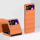 For Samsung Galaxy Z Flip4 Skin Feel Magic Shield Shockproof Phone Case(Orange) - 1
