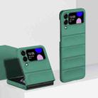 For Samsung Galaxy Z Flip4 Skin Feel Magic Shield Shockproof Phone Case(Dark Green) - 1