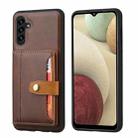 For Samsung Galaxy A34 5G Calfskin Card Slot TPU + PU Phone Case(Brown) - 1