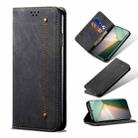 For vivo iQOO 11 Denim Texture Flip Leather Phone Case(Black) - 1