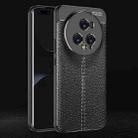 For Honor Magic5 Pro Litchi Texture Shockproof TPU Phone Case(Black) - 1